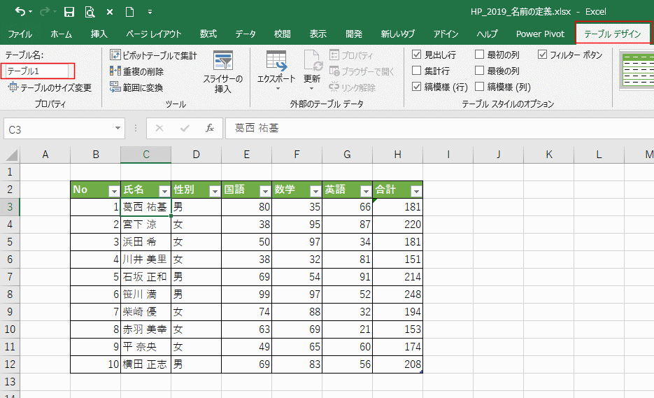 How To Know Table Names In Excel